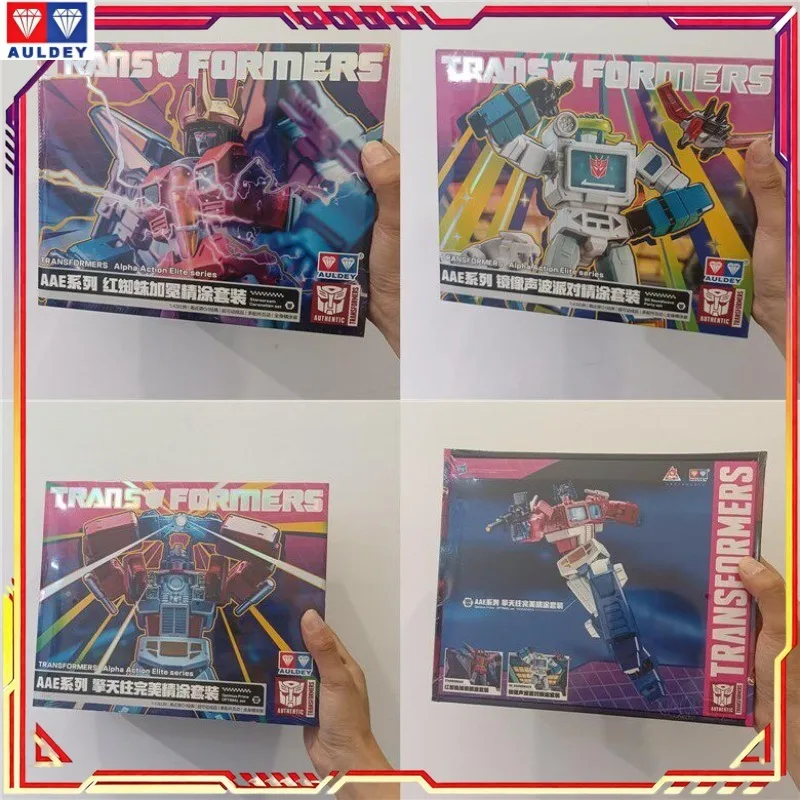 AULDEY en stock, figurines Transformers série AAE, Optimus Prime, Red Spider, modèle Mecha, Ultra Magnus, Ironhide, Shockwave, figurine d'action, cadeau