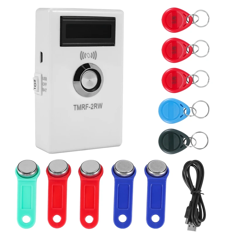 TMRF-2RW IButton Programmer DS1990A Duplicator Cloner Copier 125Khz RFID Reader Writer RW1990 Key Token RFID 11pcs