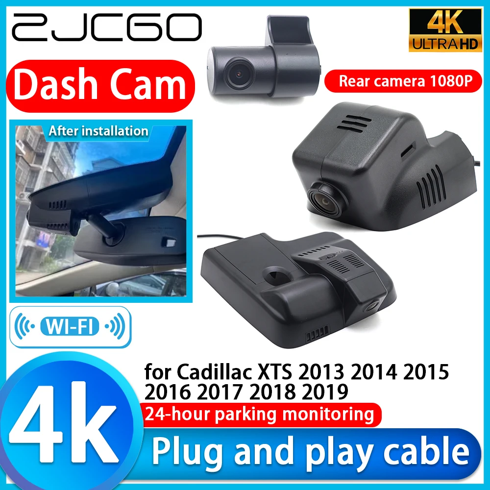 

for Cadillac XTS 2013 2014 2015 2016 2017 2018 2019 4K DVR Dash Cam Car Camera 2160P Sony Lens Monitor Parking Video Recorder