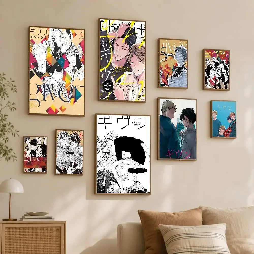 Given Manga Vai Receber- A-nime Modern Wall Art Poster Print Decorative Artwork Home Decor Bedroom Living Room Office Decoration