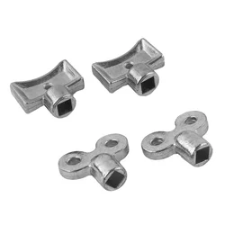 Chave da válvula de escape do radiador, 2 peças, liga de zinco, quadrada, 5x5mm, válvula pneumática de resfriamento, chave do aquecedor central de ventilação de ar