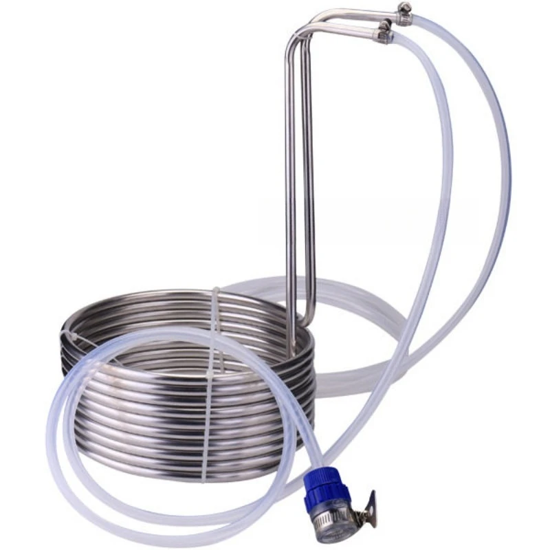 304 Stainless Steel Immersion Wort Chiller Coil Food Grade Homebrew Beer Cooling Coil For Home Brewing Malt Juice Cooler