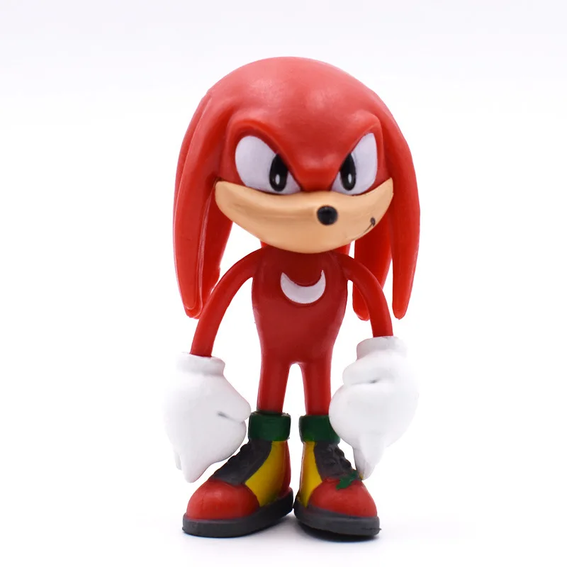 6 unids/set Super sonido Sonic película juego muñecas sombra erizo PVC figura modelo juguete niños regalo de cumpleaños