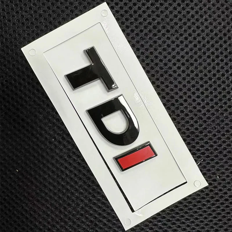 1Pcs 3D ABS TSI TDI Car Side Rear Trunk Emblem Badge Sticker Decals Car Accessories Decorations Emblem