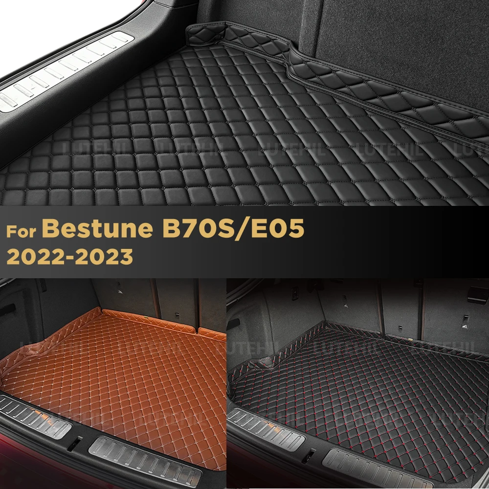 

Для Bestune B70S/E05 2022-2023 коврик для багажника автомобиля, защитный коврик для багажника, аксессуары для интерьера