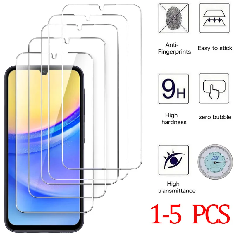 Protector de Pantalla 9H para Samsung A15 A16 A56 A36 A17 A14 A25 A24 A55 A53 A52 A57 A37 A34 A35 Vidrio Templado Samsung Galaxy A15