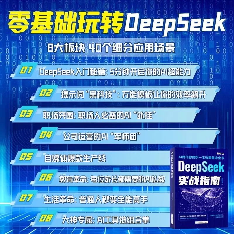 Mudah Dipelajari Cara Menggunakan DeepSeek dengan Zero Foundation Buku Panduan Operasi Praktis AI Kecerdasan Buatan Model Besar