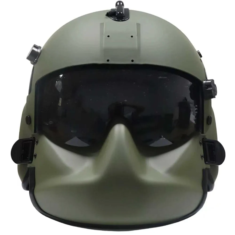 Replica HGU-56P Helicopter Pilot Helmet, HGU-56P Flight Helmet with MFS Mask & Visor