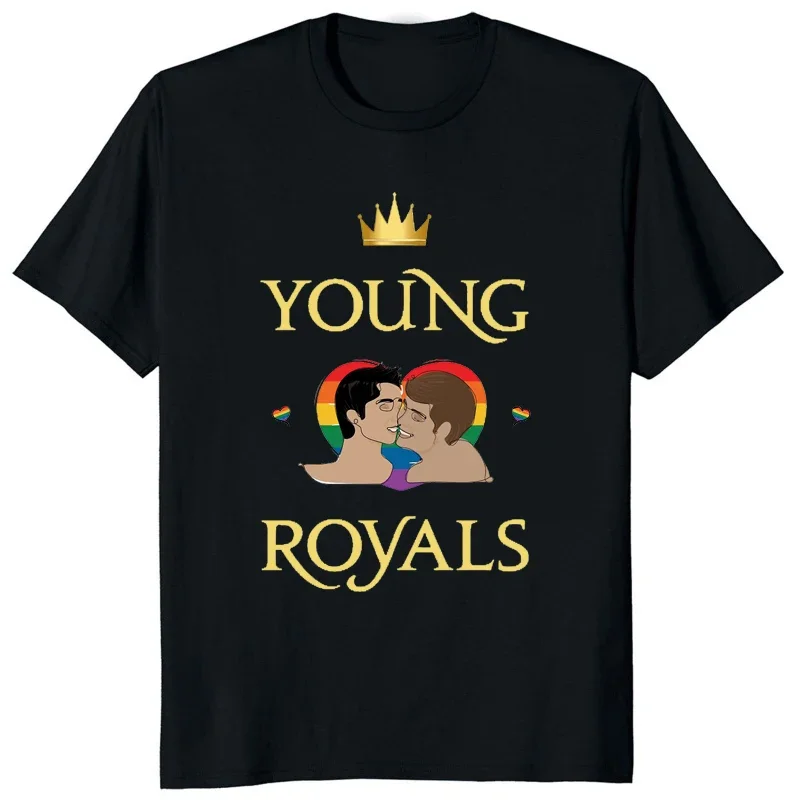 New Tv Show Young Royals Lgbt T Shirt Hipster Wilhelm and Simon Gay T-Shirt Fashion Streetwear Breathable Comfortable Man Tee