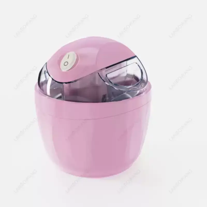 Portable Electric Ice Cream Maker 500ml, 110V/220V DIY Frozen Yogurt Maker with 20W Motor