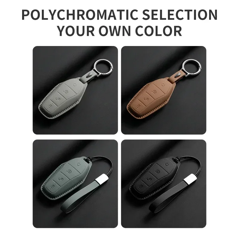 

Car Key Case Cover Protector Holder for BYD Han Ev Tang Dm Qin PLUS Song Pro MAX Yuan Dolphin E2
