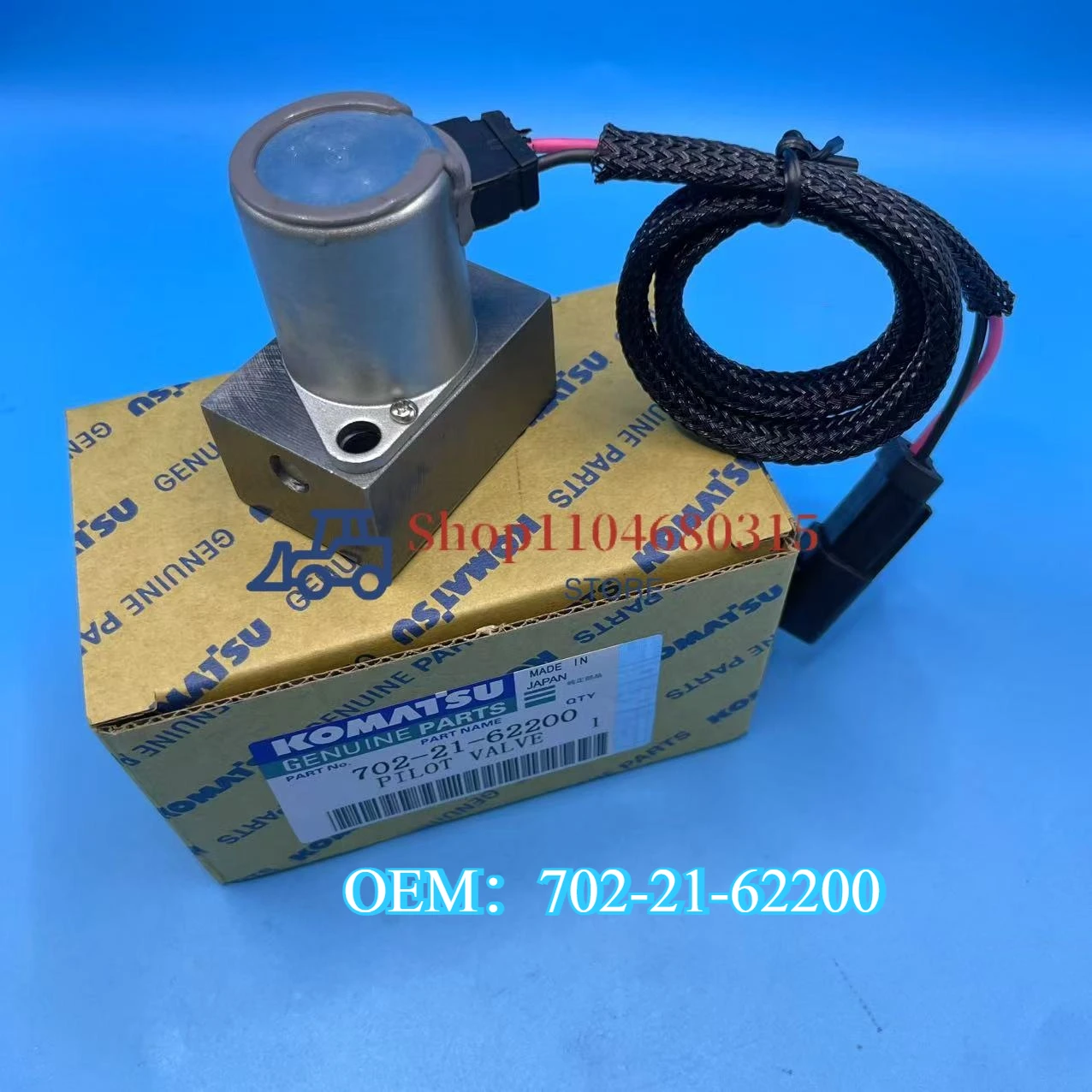 

702-21-62200 Hydraulic Solenoid Valves Pilot valve For Komatsu Excavator Parts PC200-7 PC220-7 PC200-8 PC300-7 PC360-7 PC400-7/8