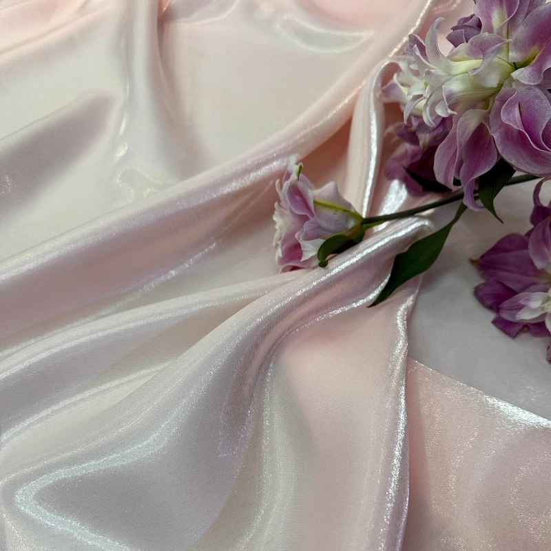 

Light Pink Wedding Dress Stage Designer Creative Fashion Curtains Fabric Handmade for Sewing Home Decoration Crafts Materials