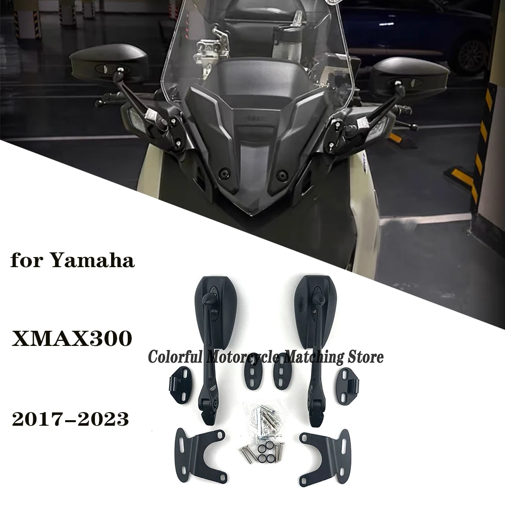 

Motorcycle Accessories for Yamaha XMAX300 Xmax 300 X-max300 2017-2023 Modified Rearview Mirrors Forward Shift Bracket Reflector