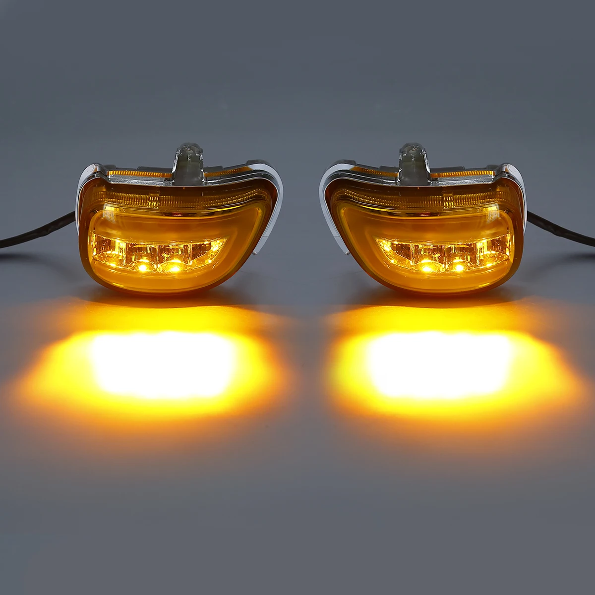 Intermitentes LED delanteros para motocicleta, luces transparentes, naranjas y ahumadas, para Honda Goldwing GL1800 2001-2017 F6B 2013-2017 2016