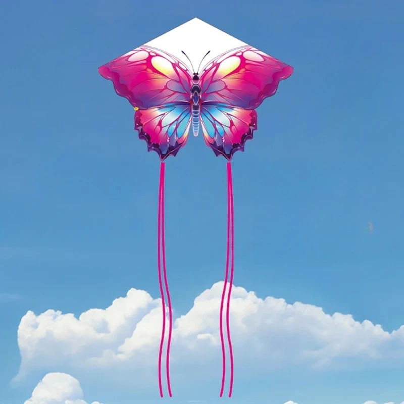 Colorful Butterfly Kite Large Outdoor Flying Kites Toy Professional Wind Catching Children Sports Leisure Animal Shape Easy Fly