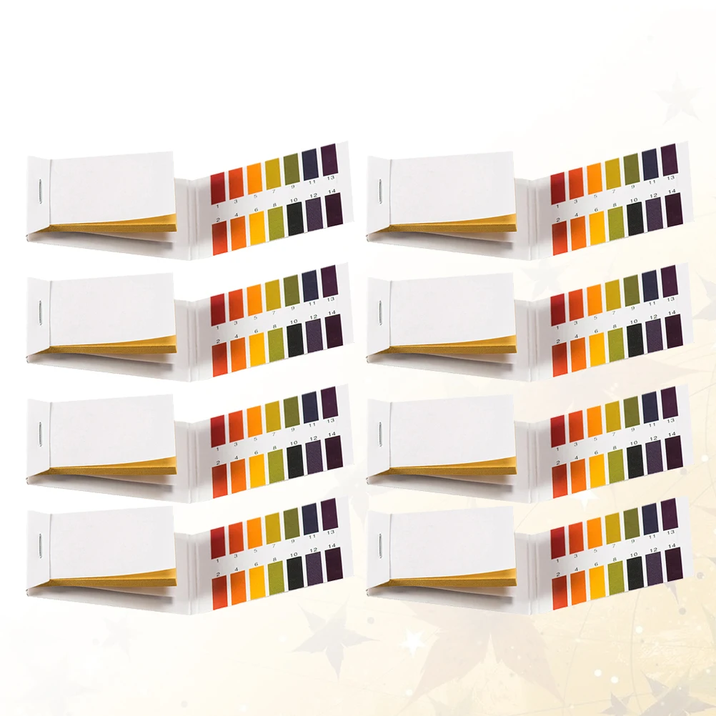 

8 Sets Ph Test Strips Papers Ph Testing Paper Precise 1-14 Design for Aquarium Water Soil Measuring Strips Testing Device