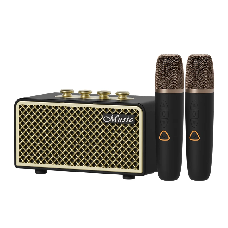 

Wireless Bluetooth Speaker with Microphone - 8-Hour Battery, Stereo Sound, Bassup, Perfect for Singing, Home & Outdoor Use