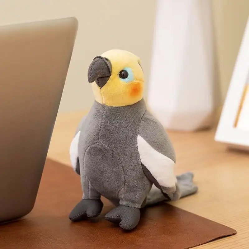 

Новейшая плюшевая игрушка-попугай серого цвета, милая кукла-фигурка в стиле аниме, подарок для детей на день рождения или праздник