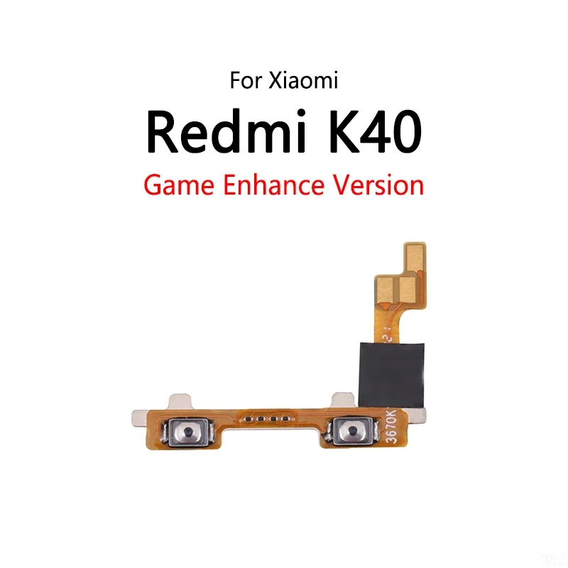 5 pcs/lot for Redmi K40 game version k40s/K40 pro/Mi Poco F3 volume button switch mute button on/off flex cable