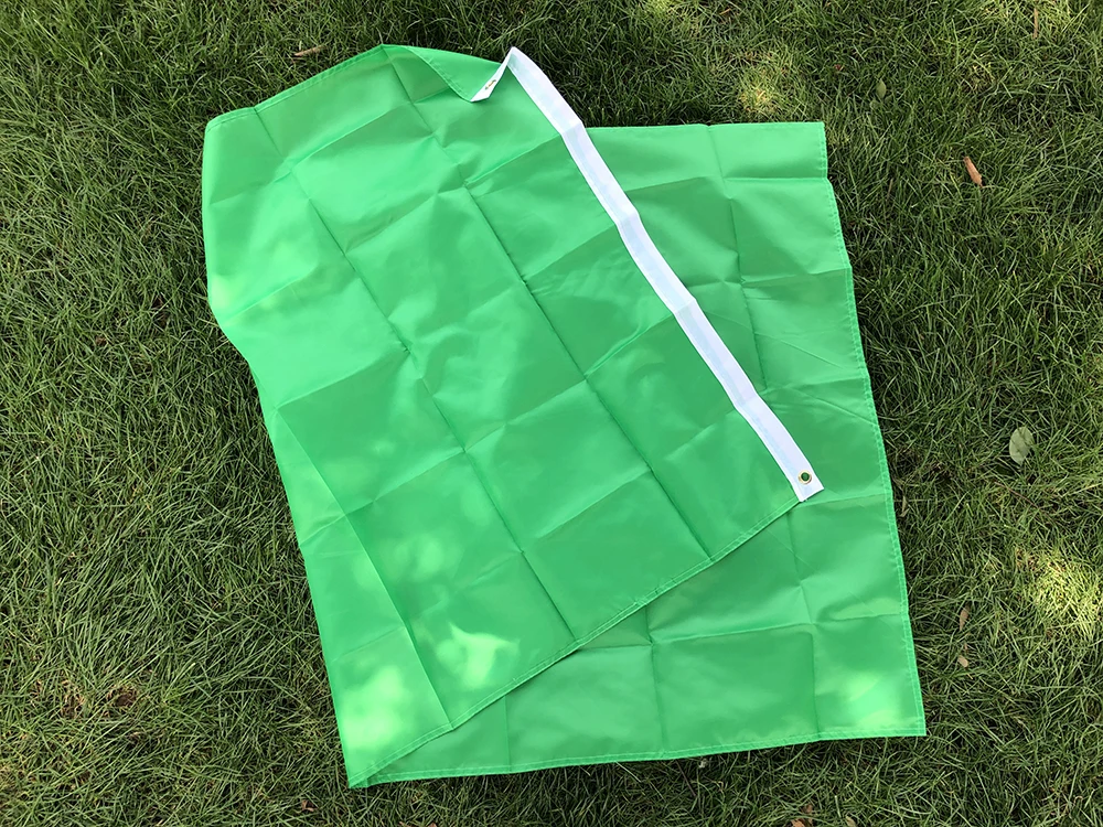 Bandera poliéster verde colgante exterior señalización táctica - imagen 3