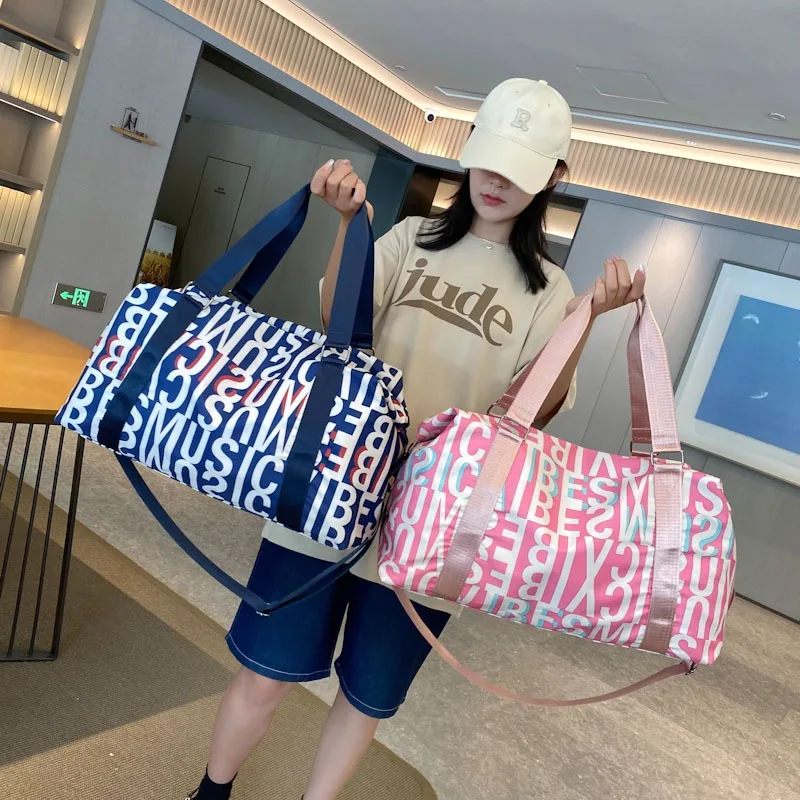 Large Capacity Fitness Yoga Bag Short Distance Travel Boarding Luggage Bags Sports Backpack Dry Wet Separation