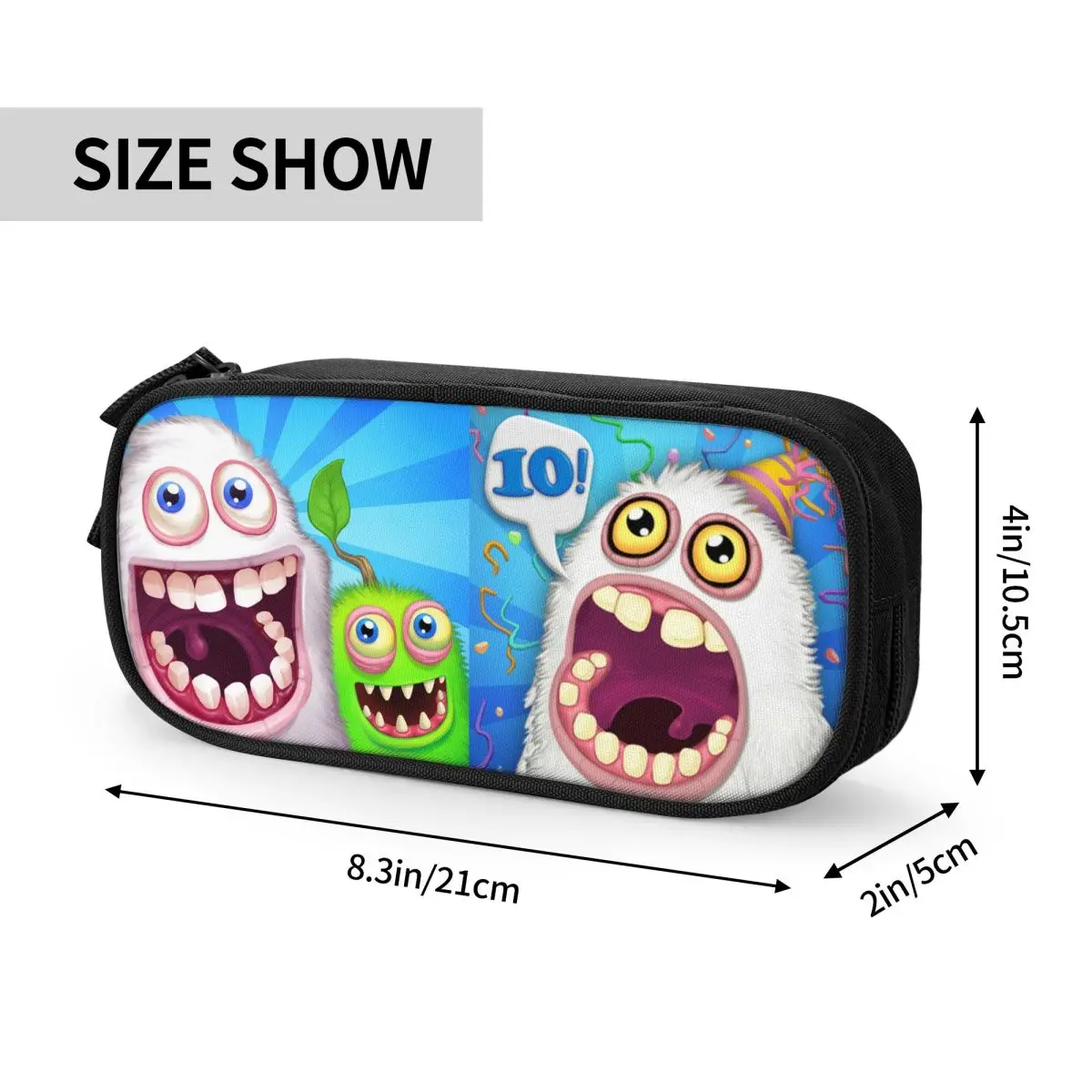 新しいマイシンギングモンスターズボックスペンケース音楽ゲームペンケースペンボックス学生用大容量収納バッグ学校用品文房具