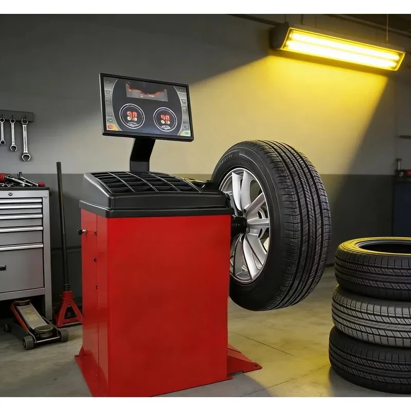LCD Screen Wheel Balancer With Locating Max. Rim 28