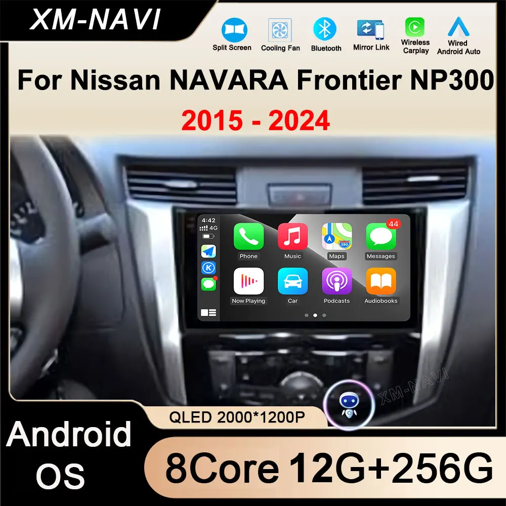 

9 дюймов для Nissan NAVARA Frontier NP300 2015-2024 Автомобильная ОС Android Радио Стерео 4G Мультимедийное видео GPS Navi Плеер QLED экран BT