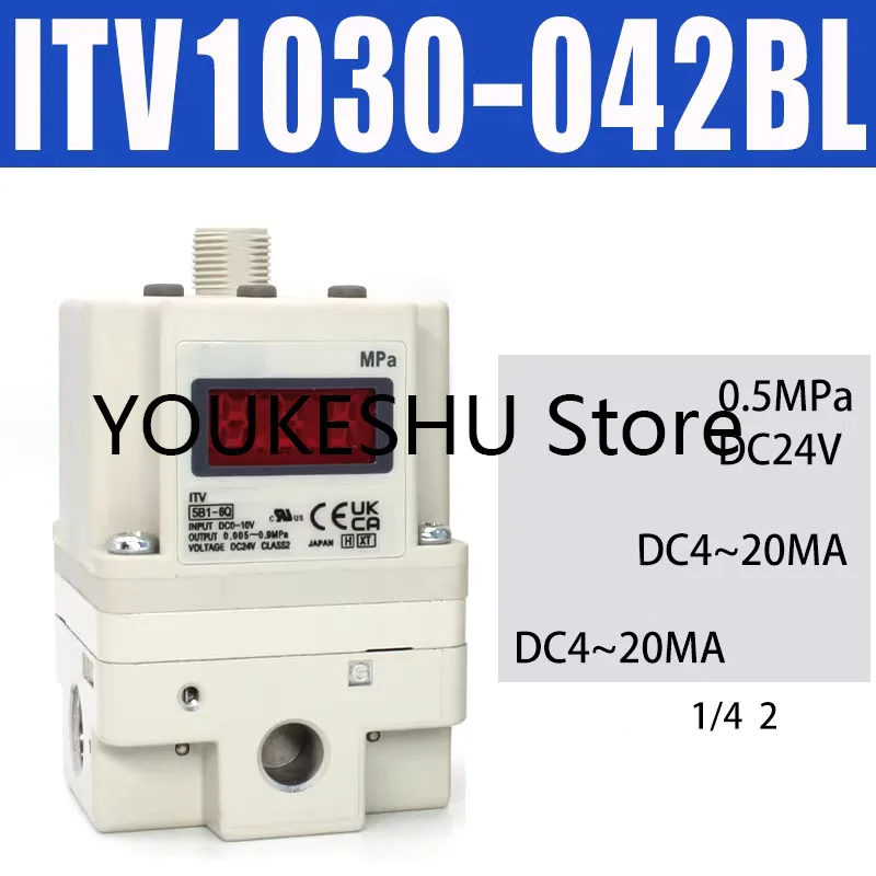 

Brand new original electrical proportional valve ITV1030-042BL Equipped with B-bracket and data cable
