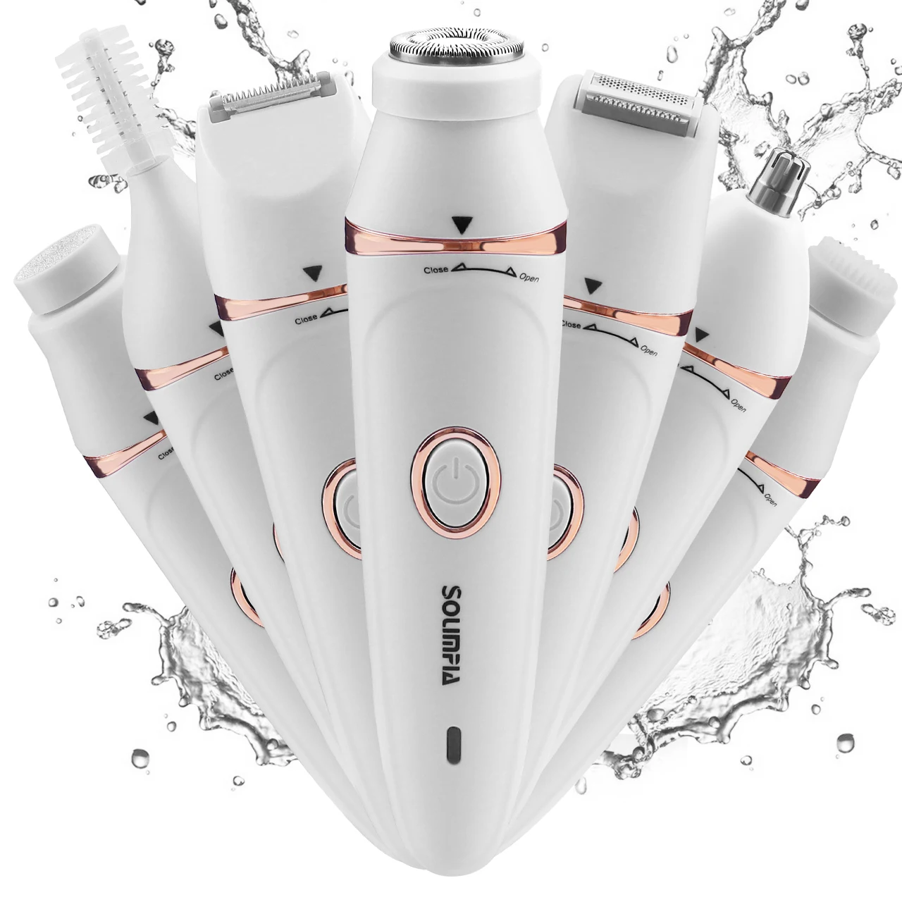 Epilator Wireless - Solimpia 7 في 1 إزالة شعر