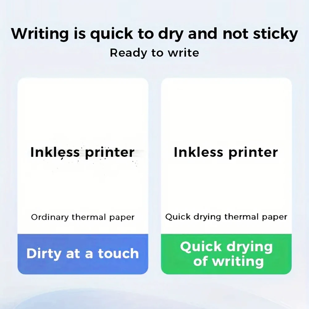 100/200 Sheets Thermal Printing Paper Folding Official Thermal Paper Auto Recognition Folded Thermal Paper