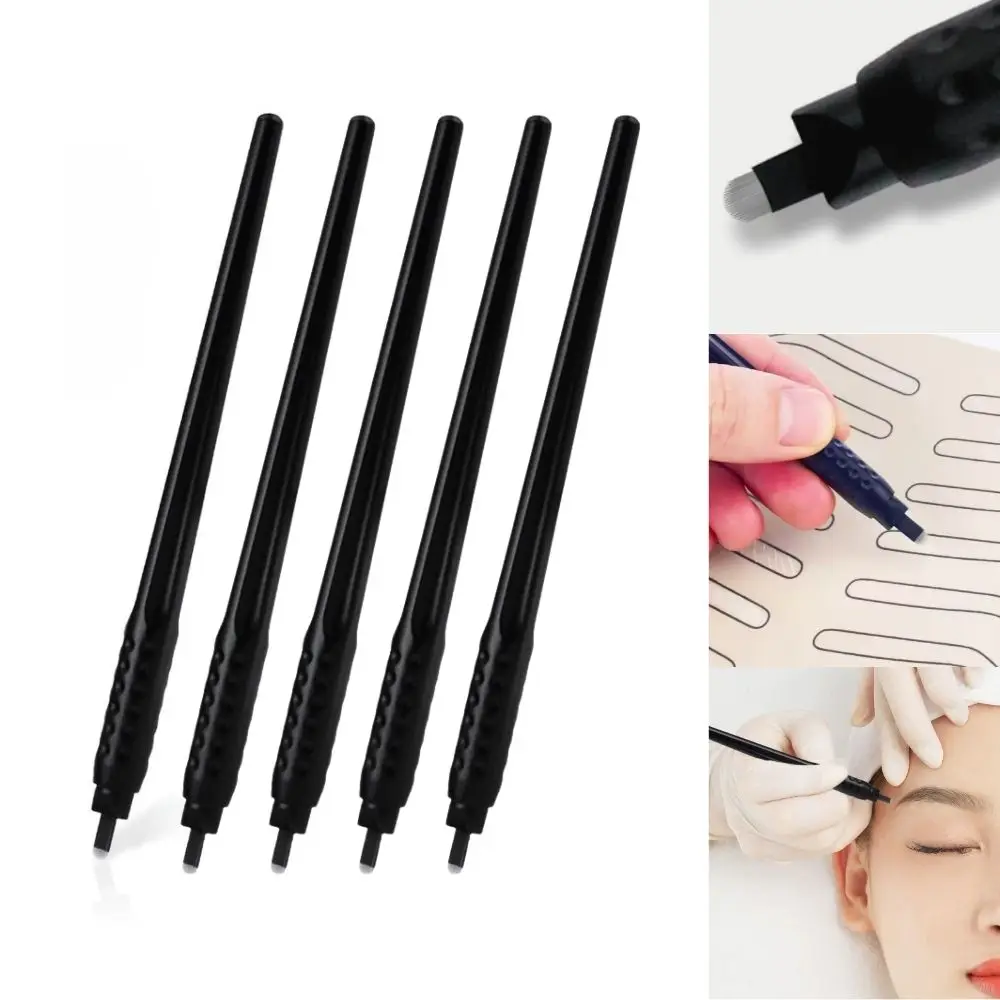 المتاح Microblading قلم الحواجب 5/10 قطعة الكلاسيكية 18U 0.18 مللي متر شبه تجميل دائم الحاجب دليل أداة اليد