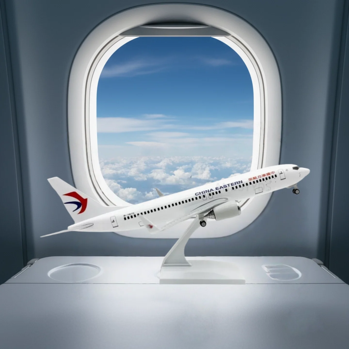 

737 B737 Aircraft Models 30cm China Eastern Airlines 1/130 Scale Resin Airplane Model Display Collectible Model Plane Ornament