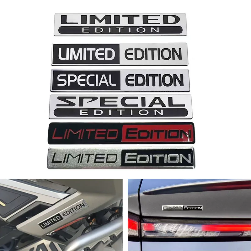 1PCS Limited Edition Emblem 3D Metal Badges Decal Sticker Auto Racing Sport Emblem for Rear Trunk Side Fender Car Motorcycle