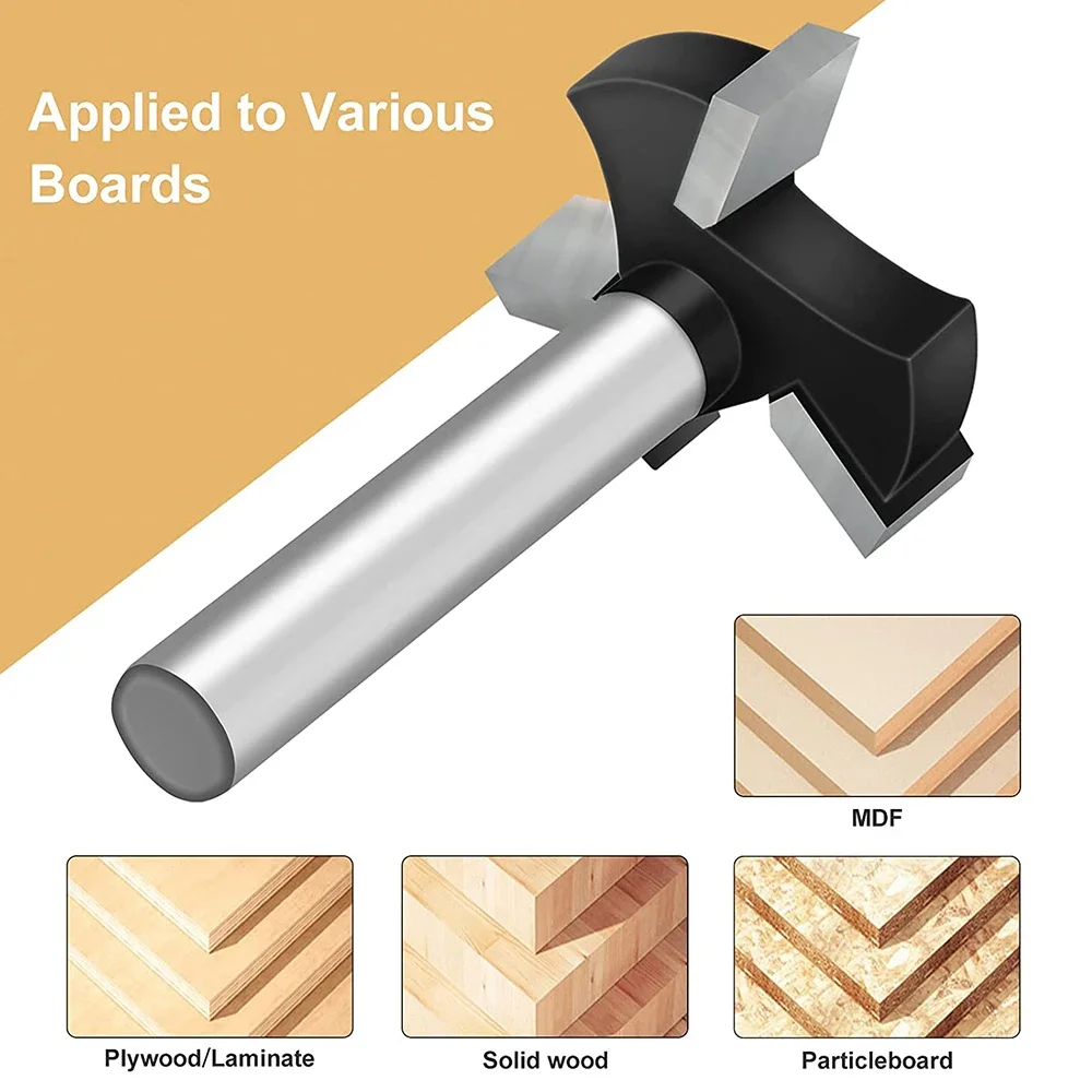 CNC Spoilboard Surfacing Router Bits 1/4 inch Shank 1 inch Cutting Diameter Slab Flattening Router Bit Planing Bit Wood Planing