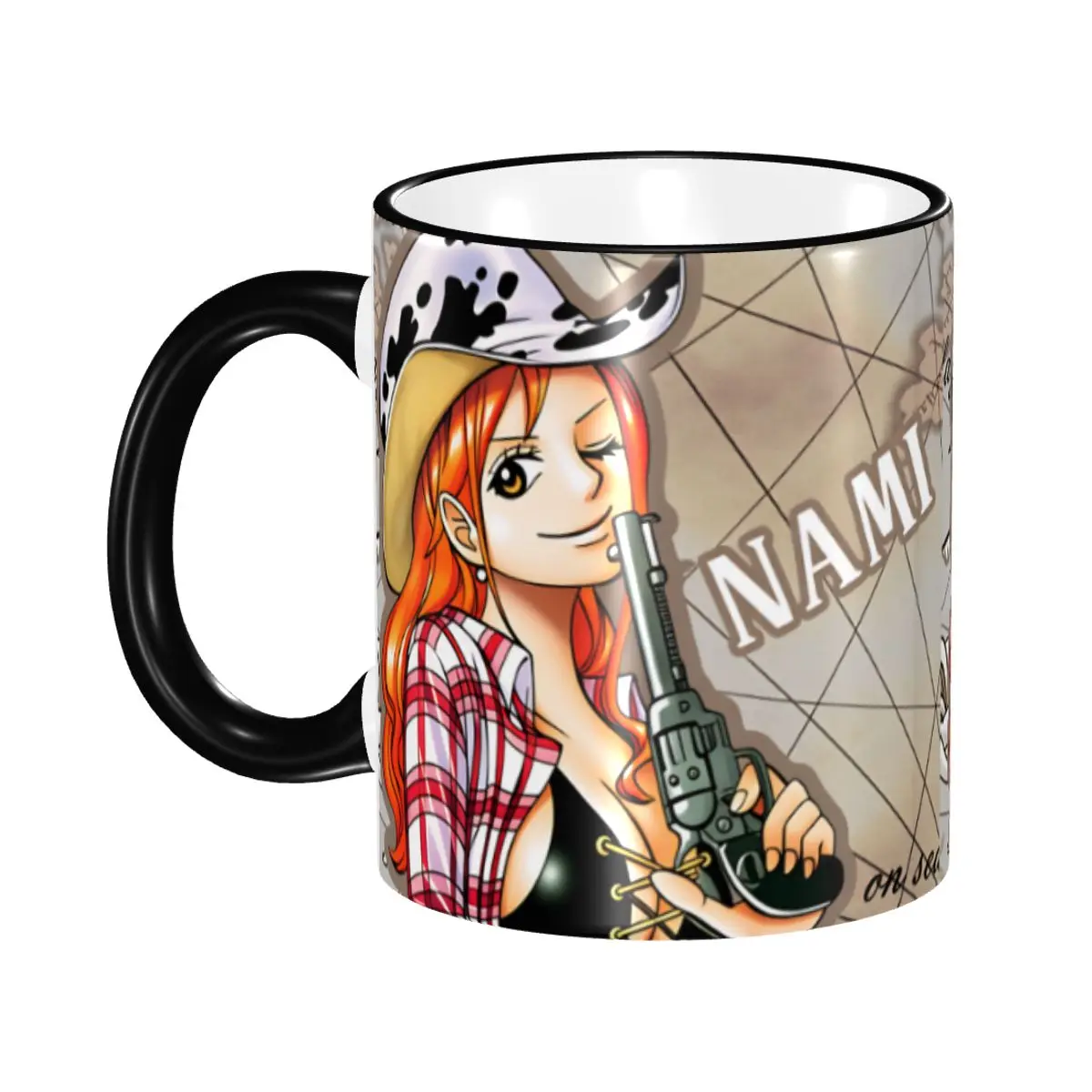 

Индивидуальные керамические кружки для кофе с дизайном One Piece: Намис, аниме, классика, манга, кино. Креативный подарок.