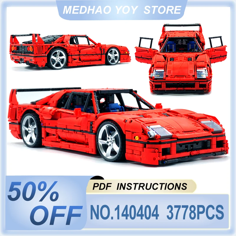 

Новый 1:8 42143 F40 MOC-140404 супер спортивный автомобиль гоночный автомобиль строительные блоки кирпичи развивающие игрушки «сделай сам» рождественские подарки дети мальчики