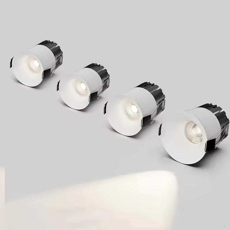 مصباح سقف صغير راحة led cob النازل منحني المضادة للوهج عكس الضوء AC110V 220 فولت متجر المنزل أضواء الألومنيوم الداخلية