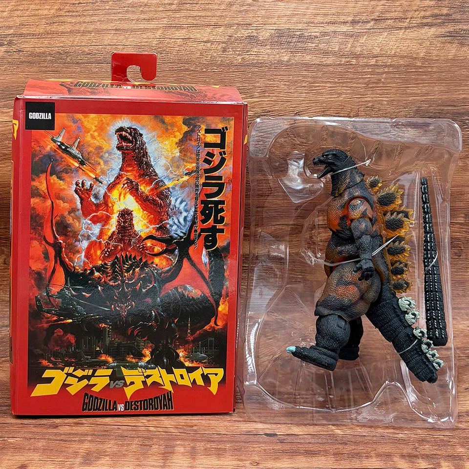 NECA 1995 Burning Godzilla Action Figure Coleção Móvel 16cm O Rei