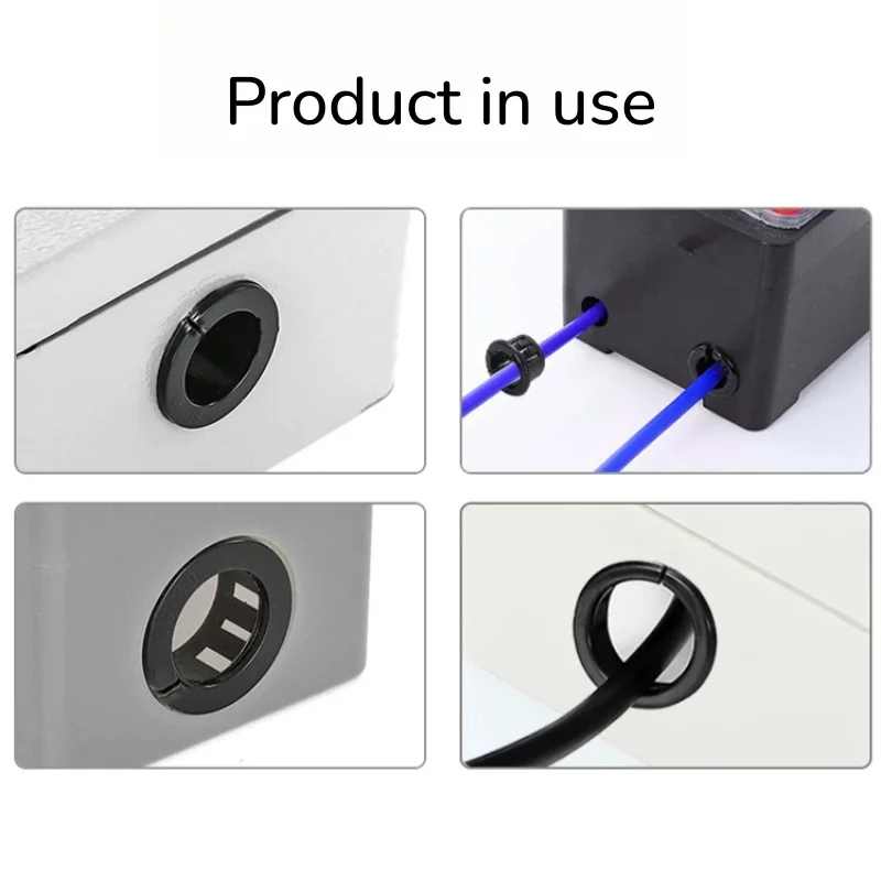 OSB Notched Cable Protector Nylon Black Wire Grommet Buckle Wire Jacket Chassis Coil Abrasion-Resistant