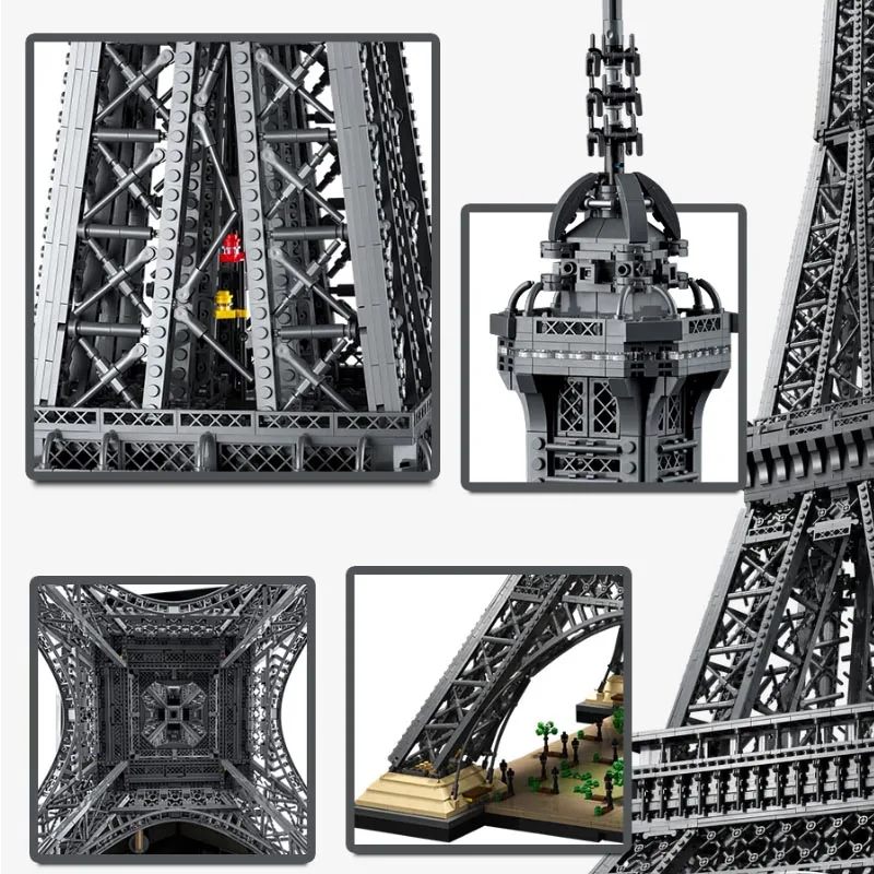 With Original Box 1.5M Eiffel Tower 10307 10001pcs PARIS Architecture Model Building Block Brick Children Toy Gift Set