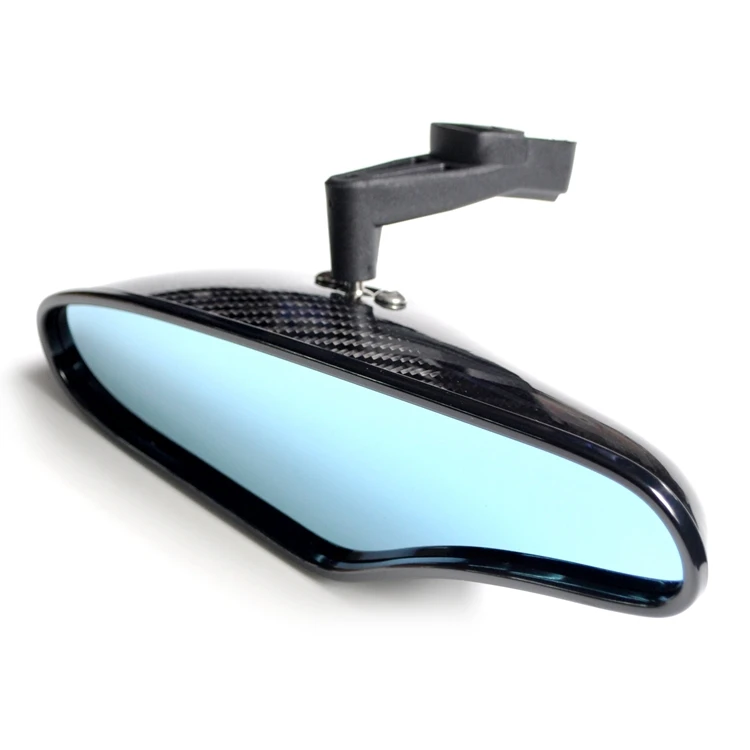 

SK CUSTOM Universal Interior Rear View Mirror Blue Tint Mirror In Carbon Fiber For All Cars
