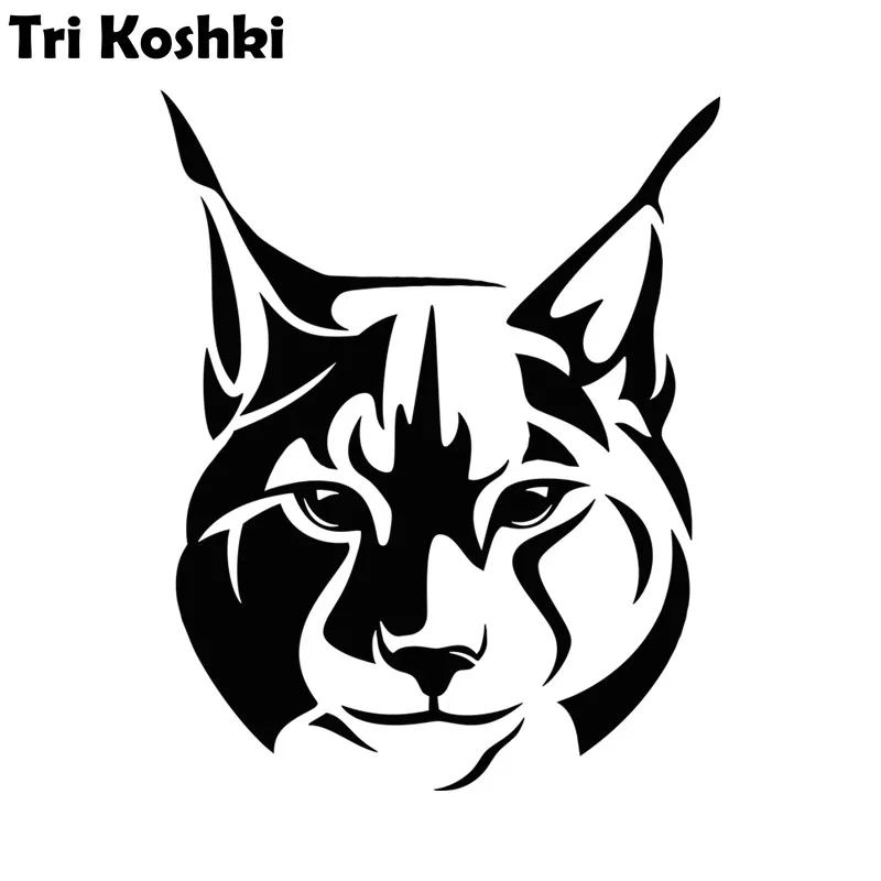 Tri Koshki KT046 Animal Lynx Car Sticker Vinyl Decals Reflective Sticker on Car Body Sticker Wall Motorcycle Truck Laptop Wall