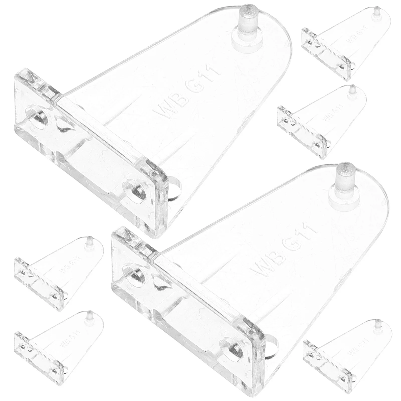 

8 Pcs Blind Hook Blinds Hold Clips down Bracket Bottom Fixing Replacement Brackets Holder
