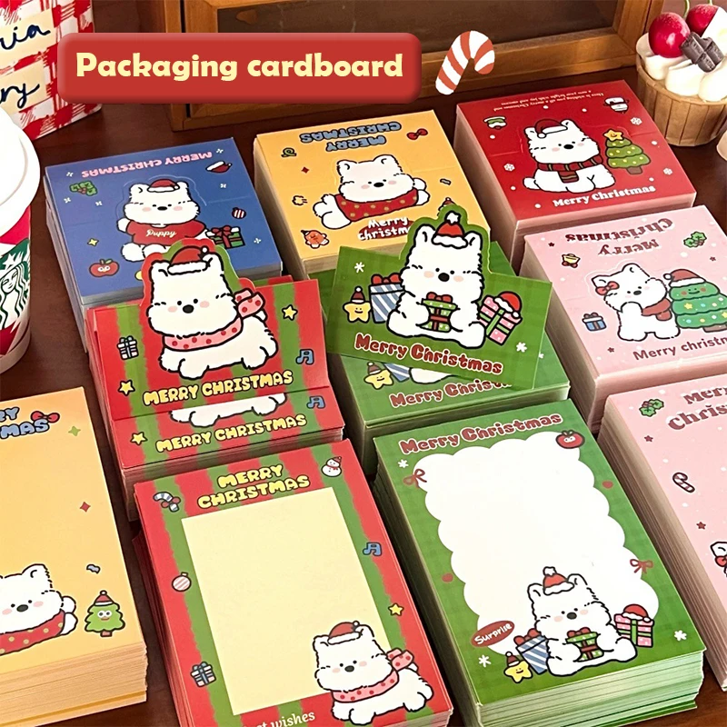 

10/20 шт., набор бумажных рукавов для головы с героями мультфильмов Kawaii, милый щенок, рождественская фотокарта, защитная карта, сделай сам, подарки, упаковка, голова карты