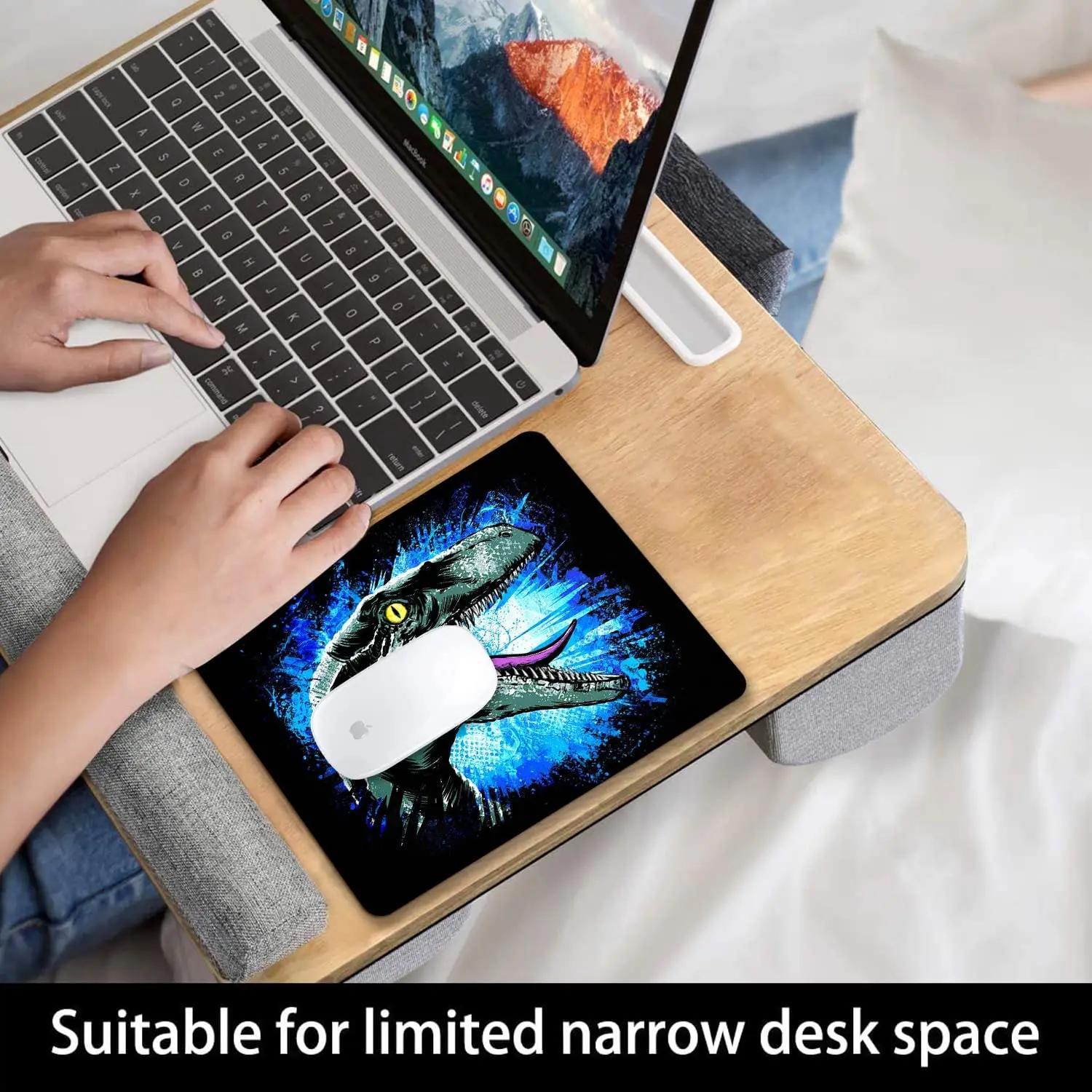 Dinosaurs Mousepad Computer Mouse Pad with Personalized Design Office Non-Slip Rubber Mouse Mat 9.5X7.9 Inch