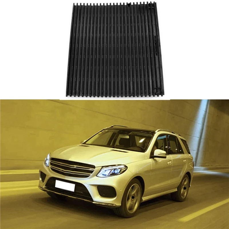 

4X Center Console Shutters Cup Holder Slide Roller Blind Cover For Mercedes Benz Ml/Gl/Gle/Gls Class W166 W292 2012-2018