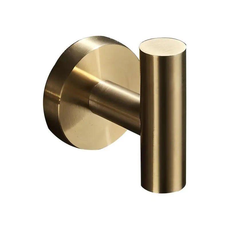

ZML coat hook non-punching stainless steel wardrobe wall hanging bathroom wall hanging single hook