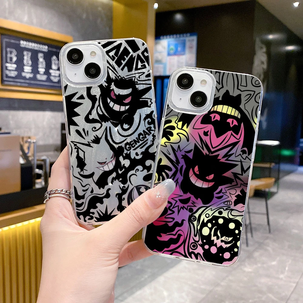 Luxury Pokemon Gengar Phone Case FOR OPPO REALME A1K Q C3 I C2 NOTE 50 NARZO 60 X N55 N53 50 I A 40 30 20 10 A PRO PRIME